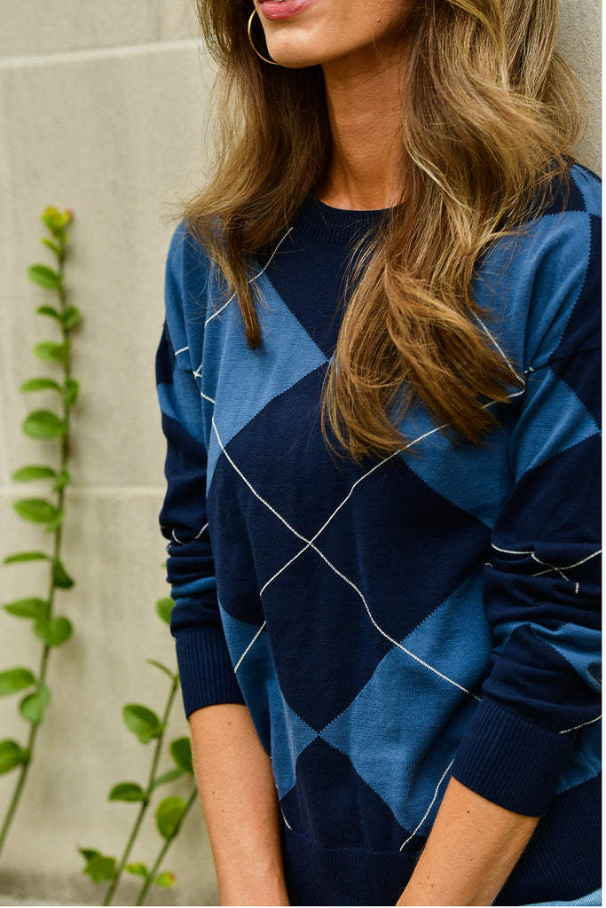 KOKUN ARGYLE SWEATER – CARABELLA / Oakmont