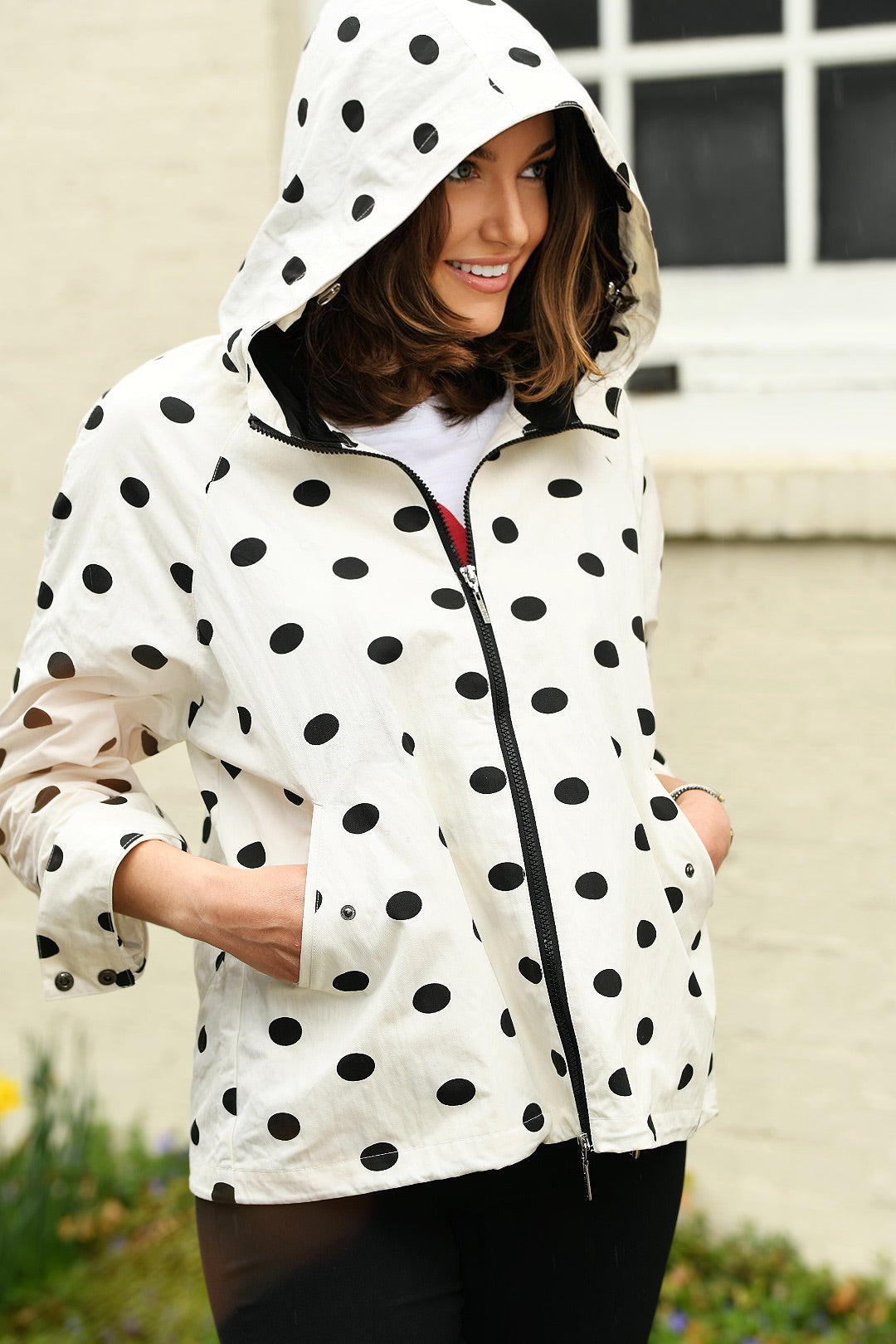 ATELIER BY LYSE DOT RAIN JACKET