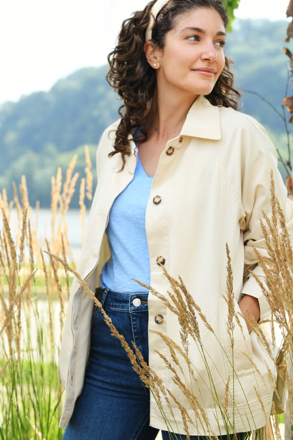 LILLA P EGGSHELL  JACKET