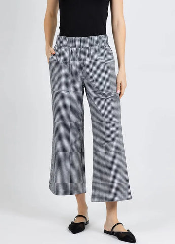 ELLIOTT LAUREN BLACK AND WHITE GINGHAM PANT