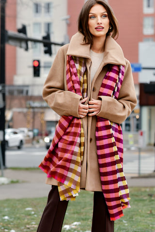 NIKKI JONES CAMEL CAR COAT