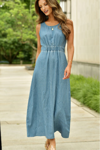 DREW CORRIE CHAMBRAY DRESS