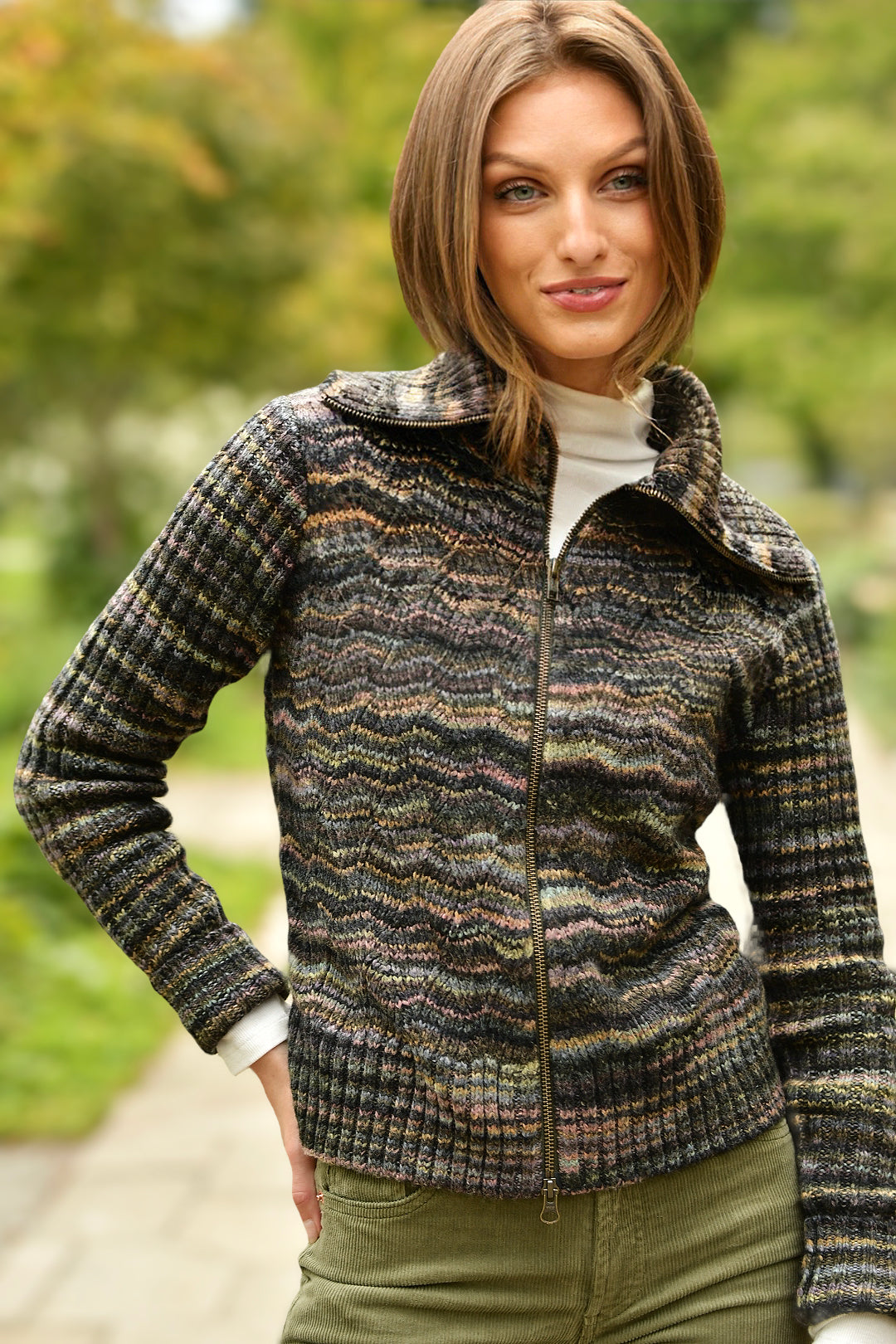 AUTUMN CASHMERE SPACE DYE SWEATER