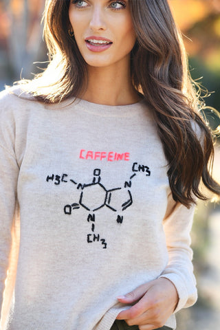 LISA TODD PERK UP  CAFFEINE SWEATER