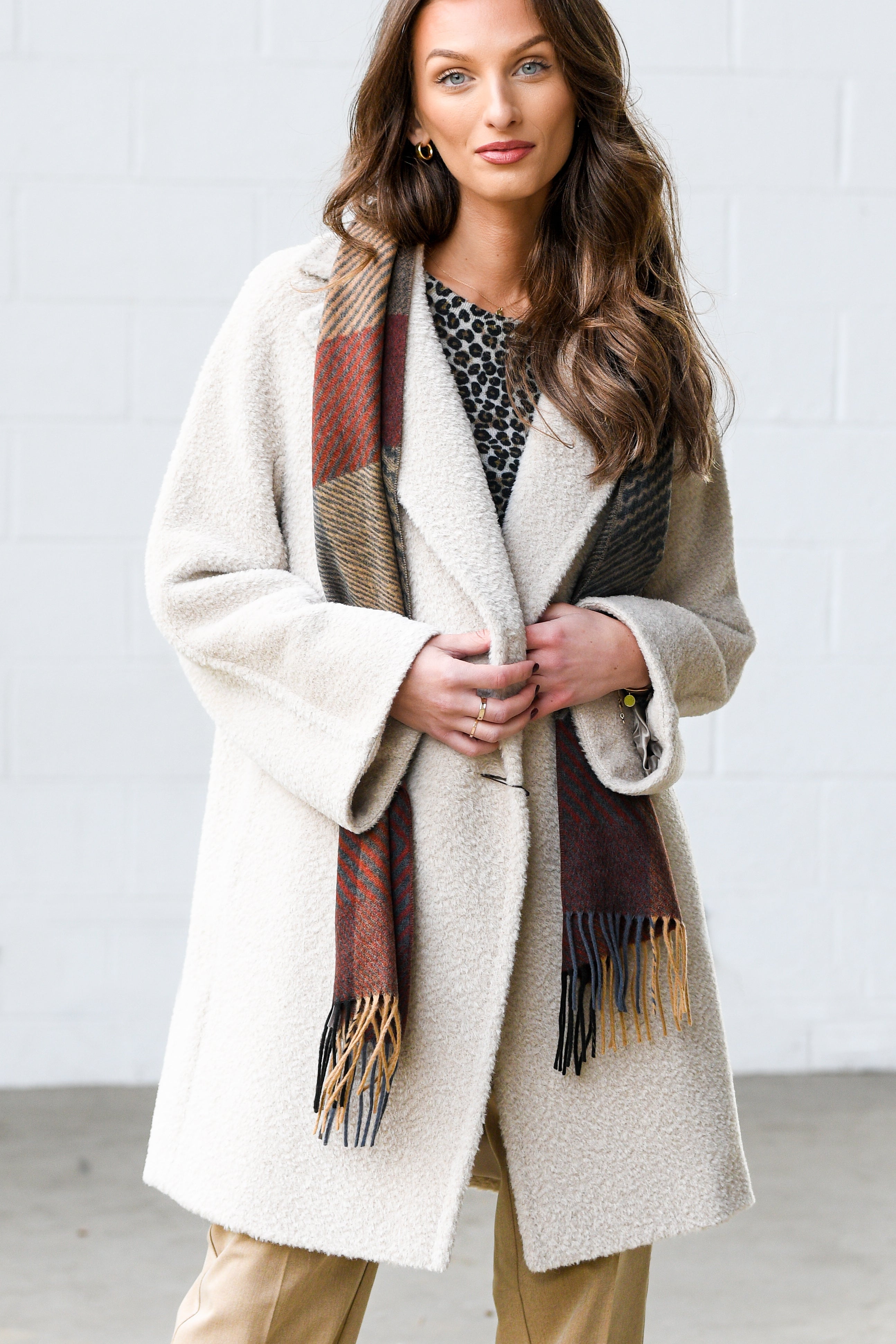 ICON CINZIA ROCCA IVORY COAT