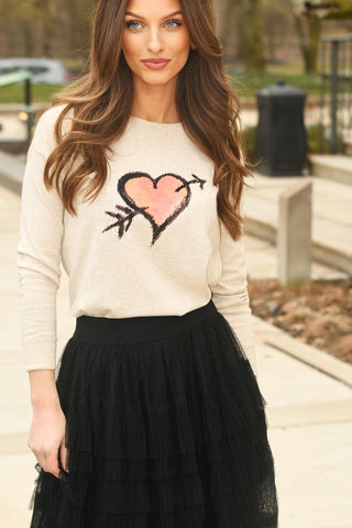 LISA TODD ALMOND CUPID SWEATER