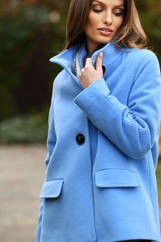 CINZIA ROCCA ICE BLUE COAT