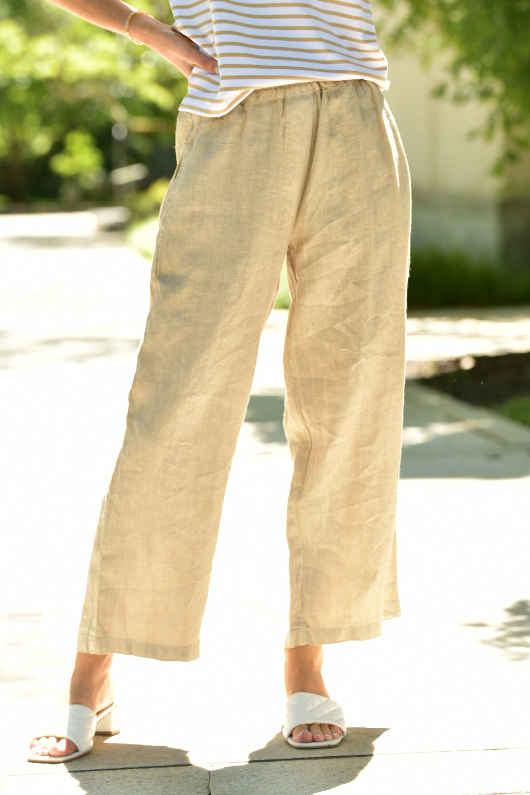 HARIS  LINEN BEACH PANT