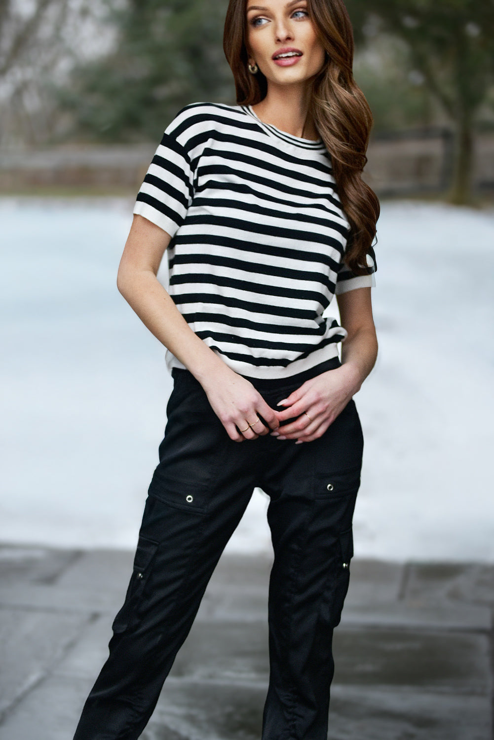 PEACE OF CLOTH BLACK CARGO PANT