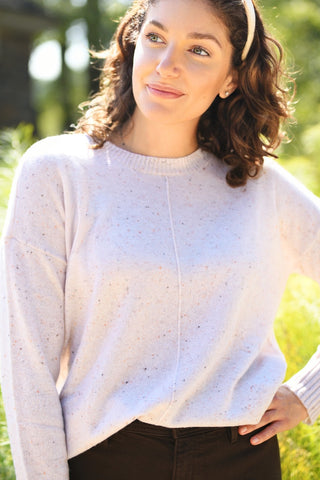 JACK & JO NOUGAT CREW NECK SWEATER
