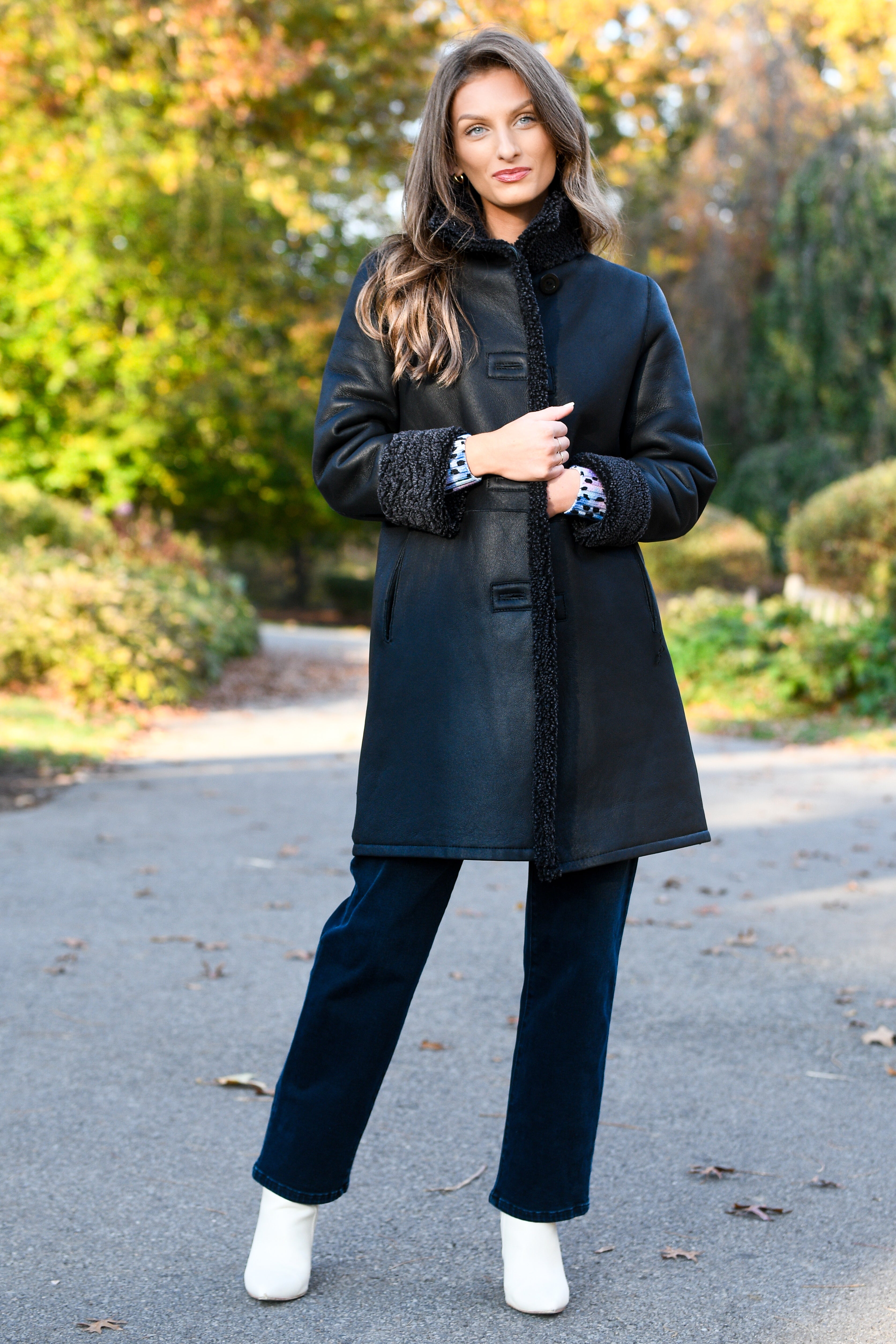 BLUE DUCK MICRO SHEARLING REVERSIBLE COAT