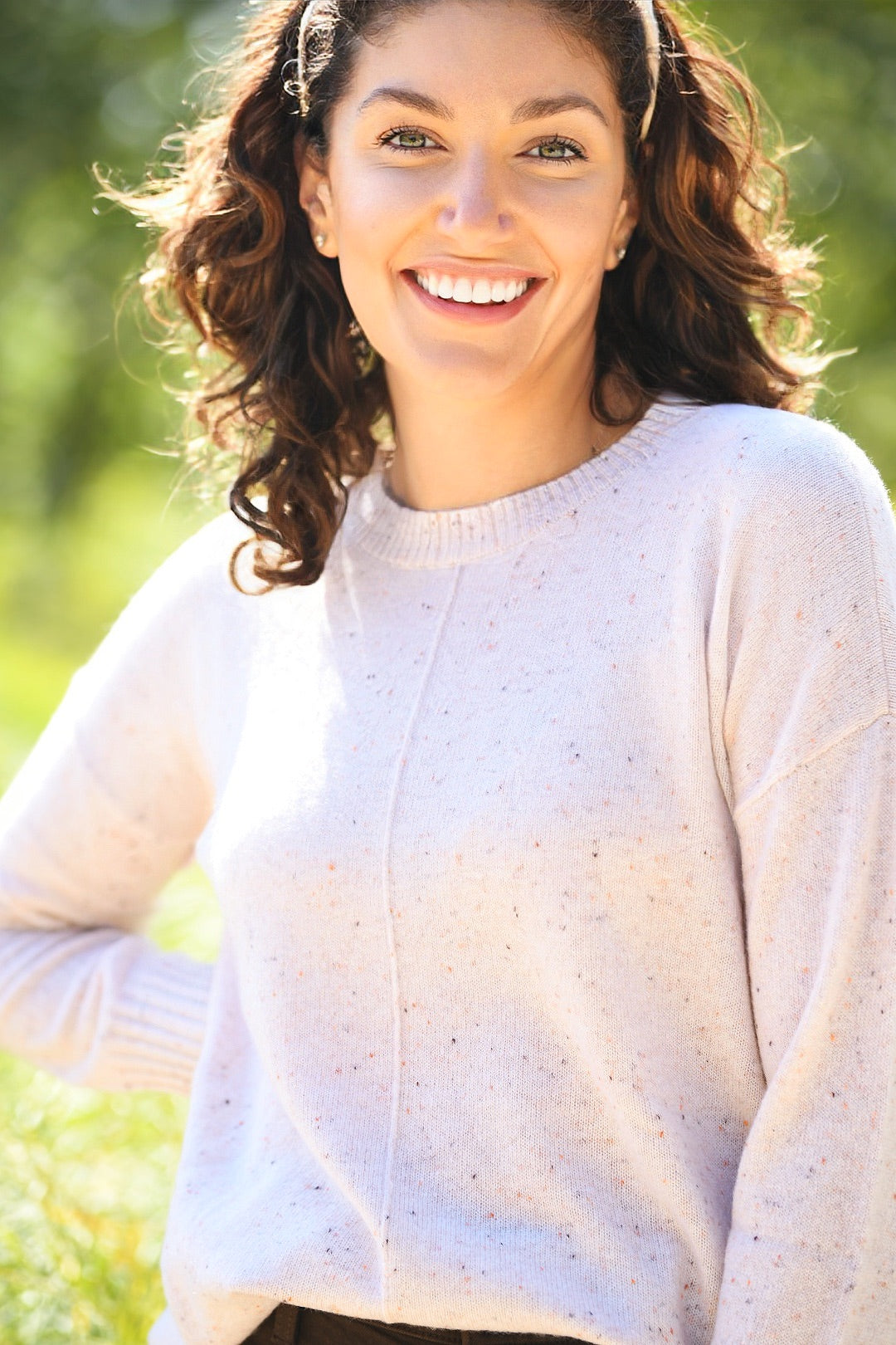 JACK & JO NOUGAT CREW NECK SWEATER