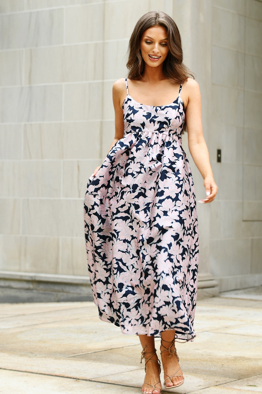 HUTCH MIDI BRIXTON FLORAL DRESS