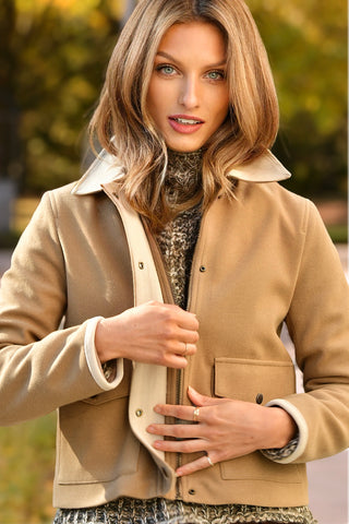 DREW LETTIE CAMEL JACKET