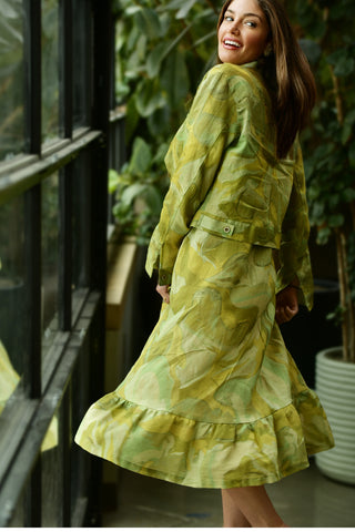 HARIS PRINT LINEN JACKET