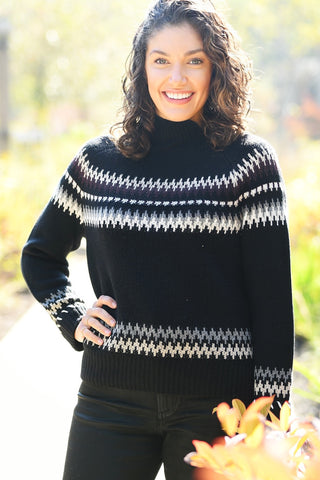 LISA TODD FIRESIDE ONYX SWEATER