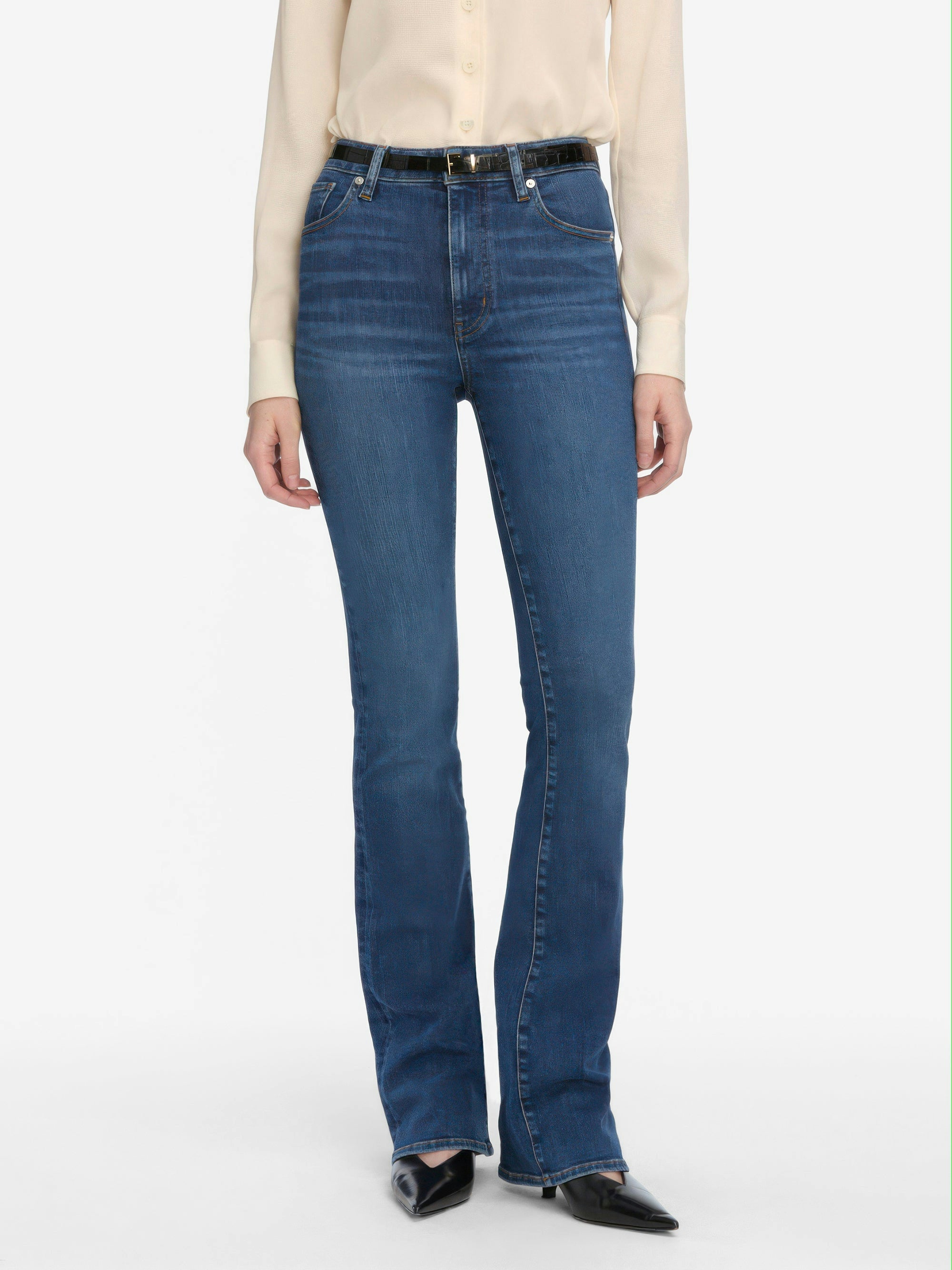 FRAME RE-BOOT EXTENDED LENGTH JEAN