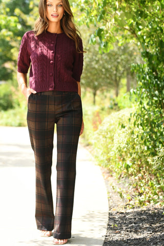 ILTM PLAID BEDFORD PANT