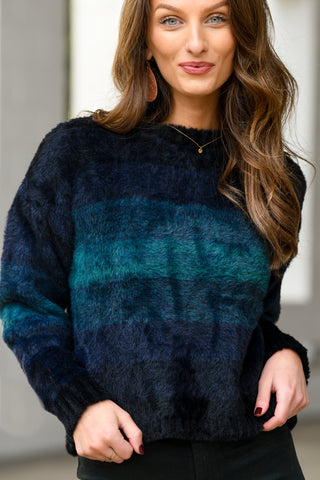 BELLA DAHL SLOUCHY MIDNIGHT SWEATER