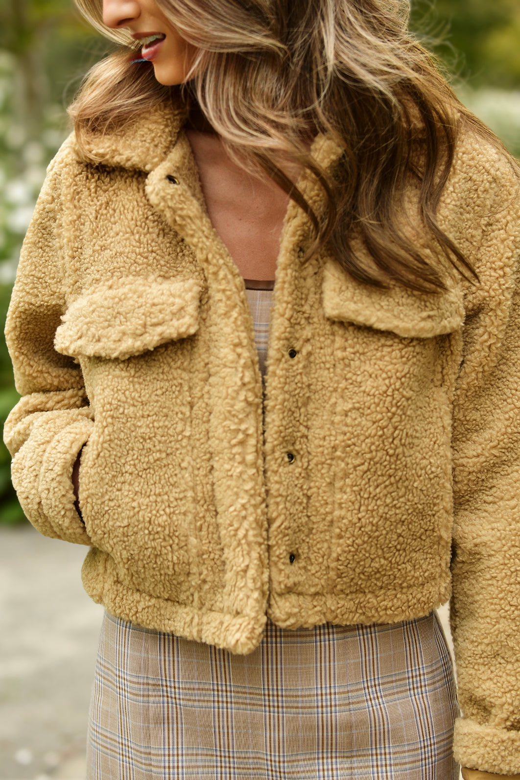 LILLA P SABLE FAUX FUR JACKET