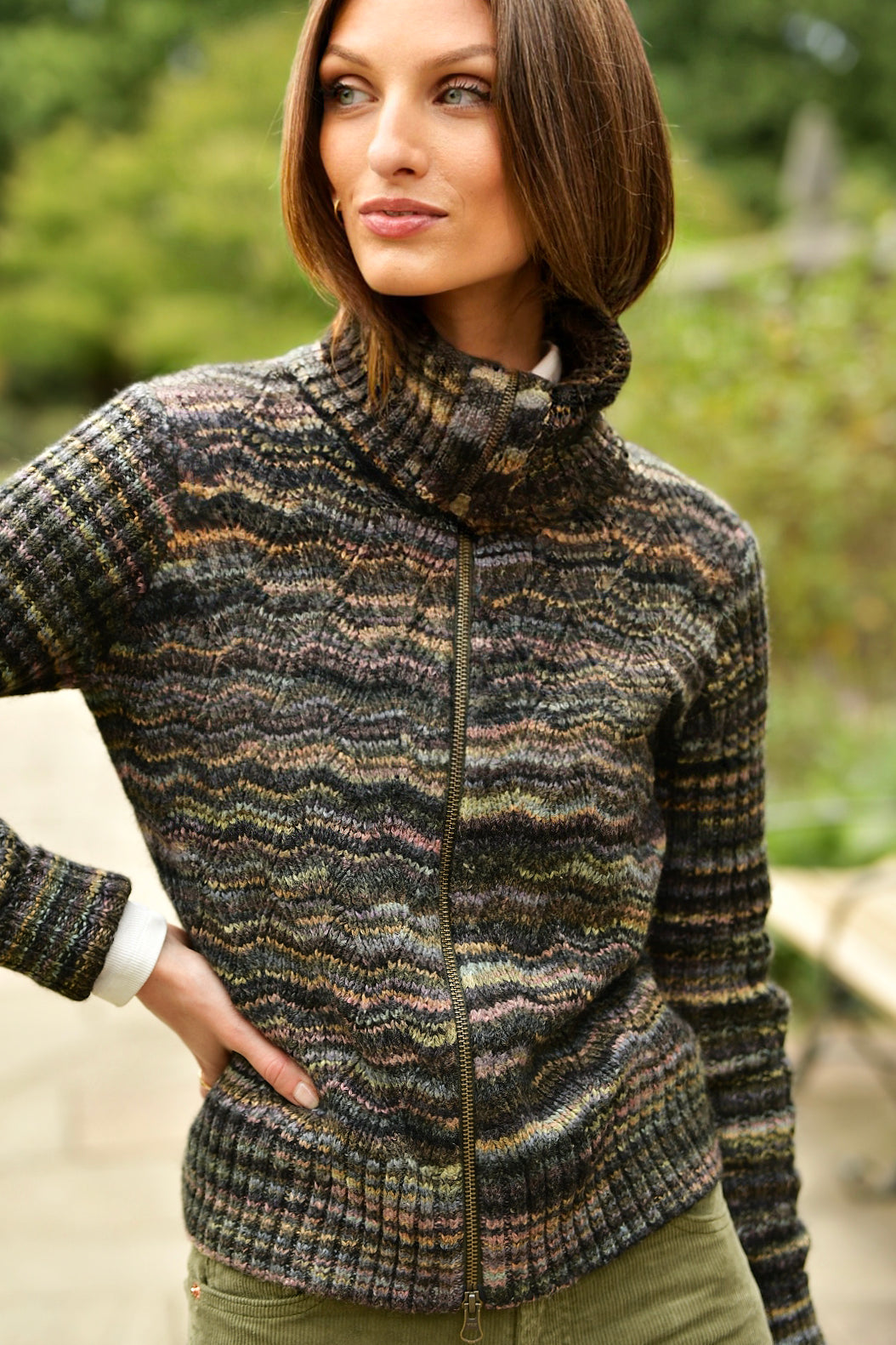 AUTUMN CASHMERE SPACE DYE SWEATER