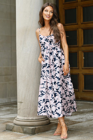 HUTCH MIDI BRIXTON FLORAL DRESS