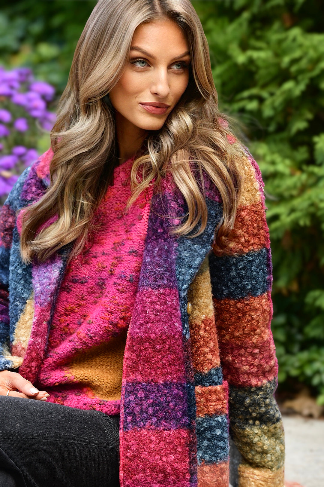 ELLIOTT LAUREN BOUCLE KNIT JACKET