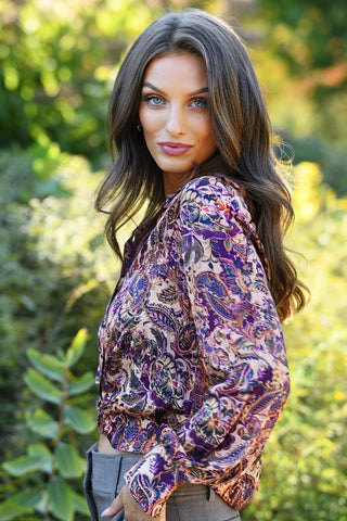 DREW BERRY PRINT TOP