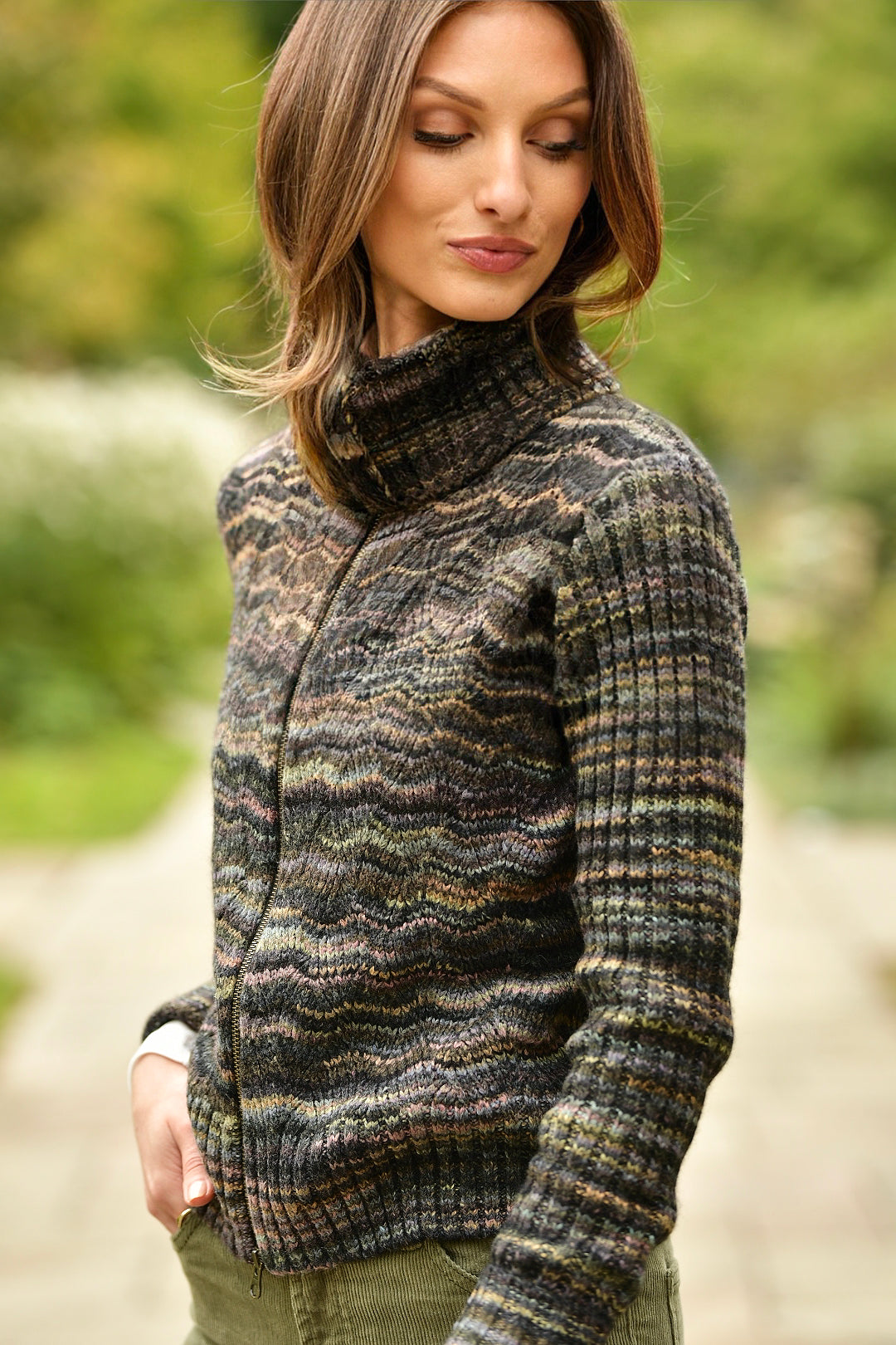 AUTUMN CASHMERE SPACE DYE SWEATER