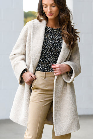 ICON CINZIA ROCCA IVORY COAT