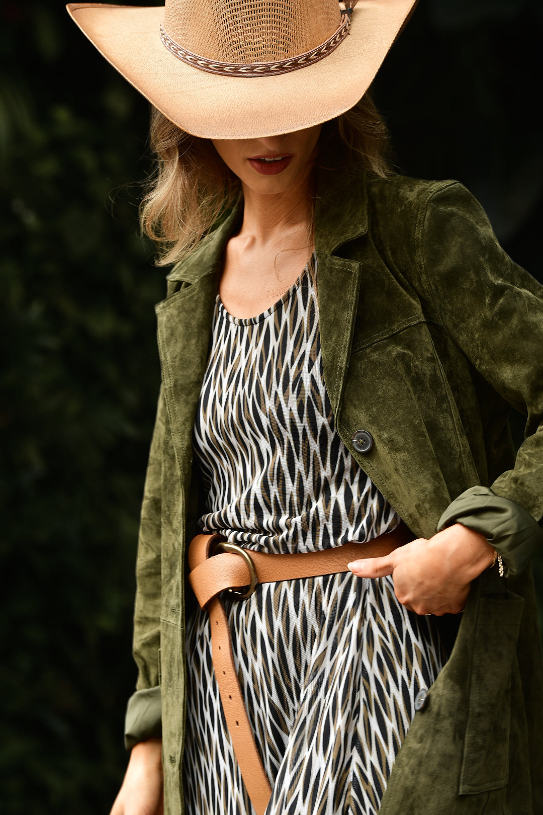 SUEDE TRENCH HERB TOPPER