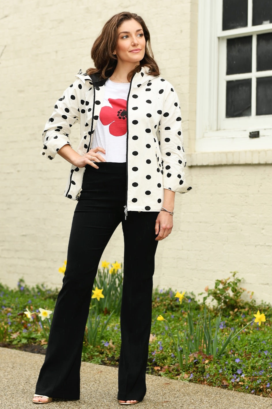 ATELIER BY LYSE DOT RAIN JACKET