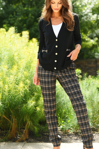 ILTM FREYA SLIM PLAID PANT