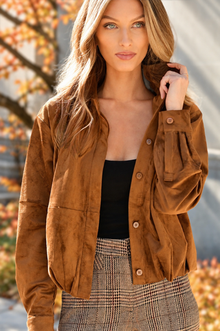 SUNDAYS FAUX SUEDE HEARTHWOOD JACKET