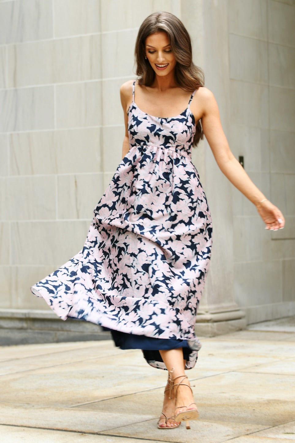 HUTCH MIDI BRIXTON FLORAL DRESS