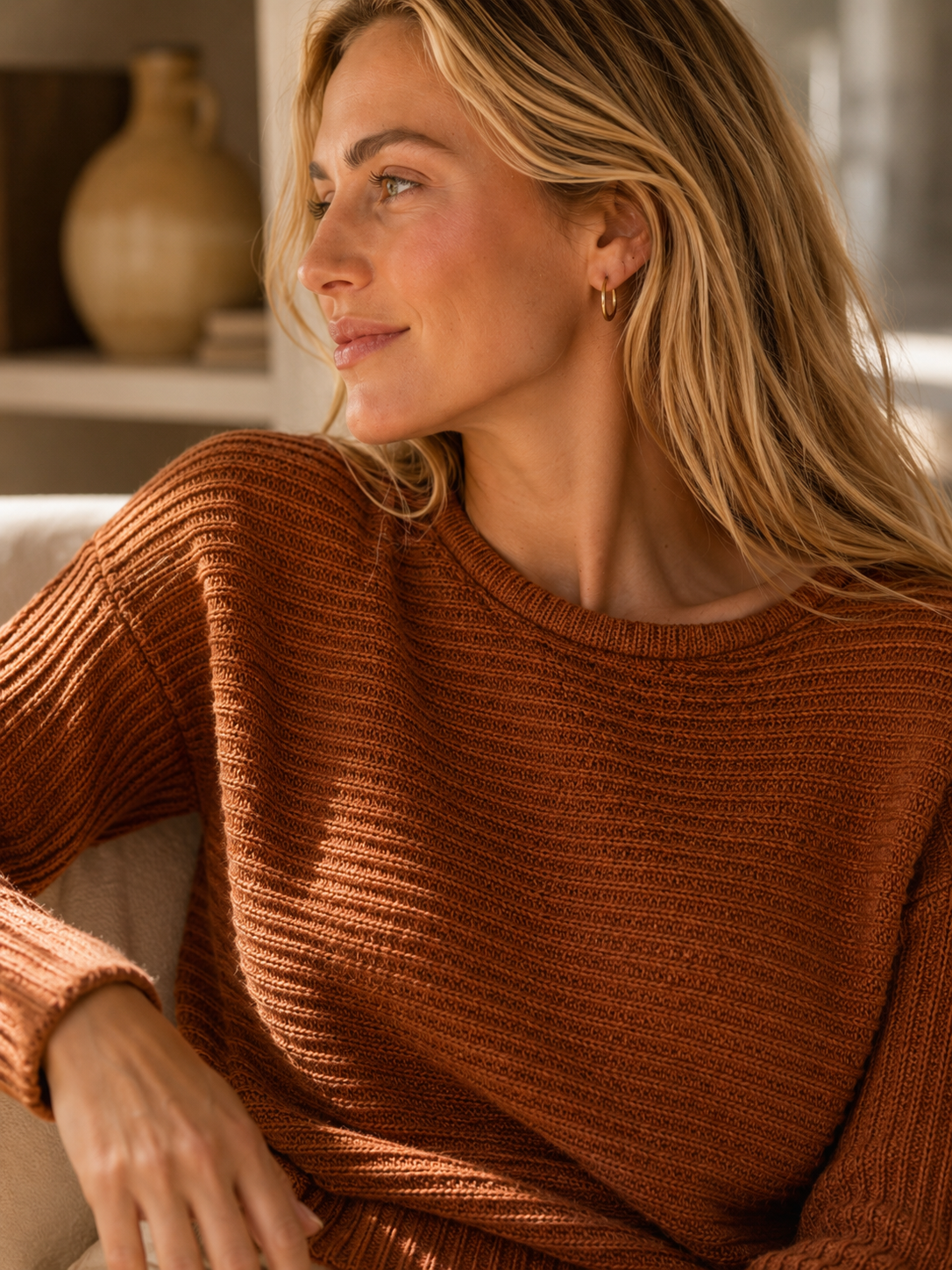 SKOVHUUS OCHRE SWEATER