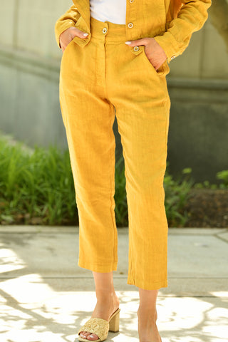 HARRIS LINEN HONEY PANT