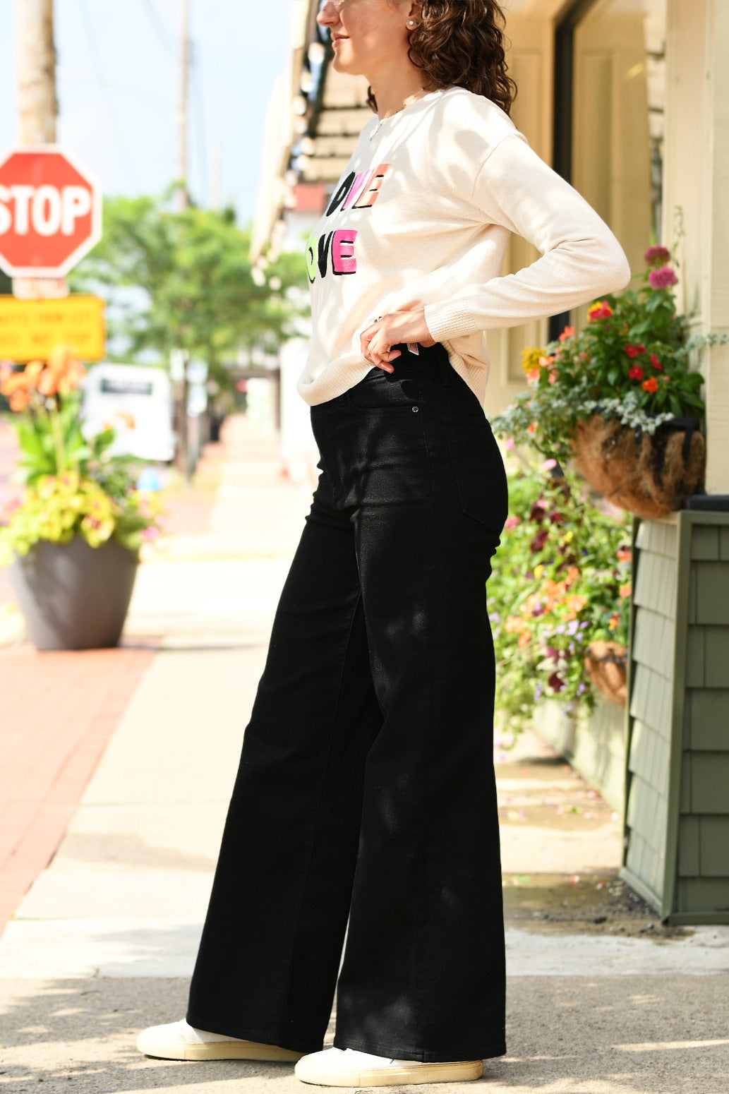 FRAME BLACK PALAZZO LE SLIM JEAN