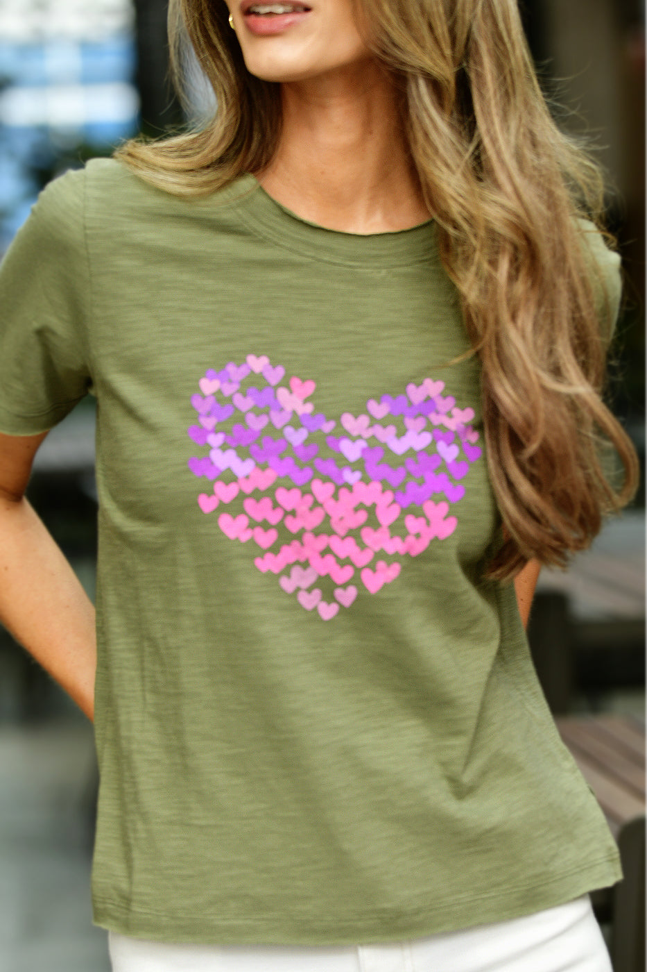 LISA TODD HEAT BEATS MOSS TEE
