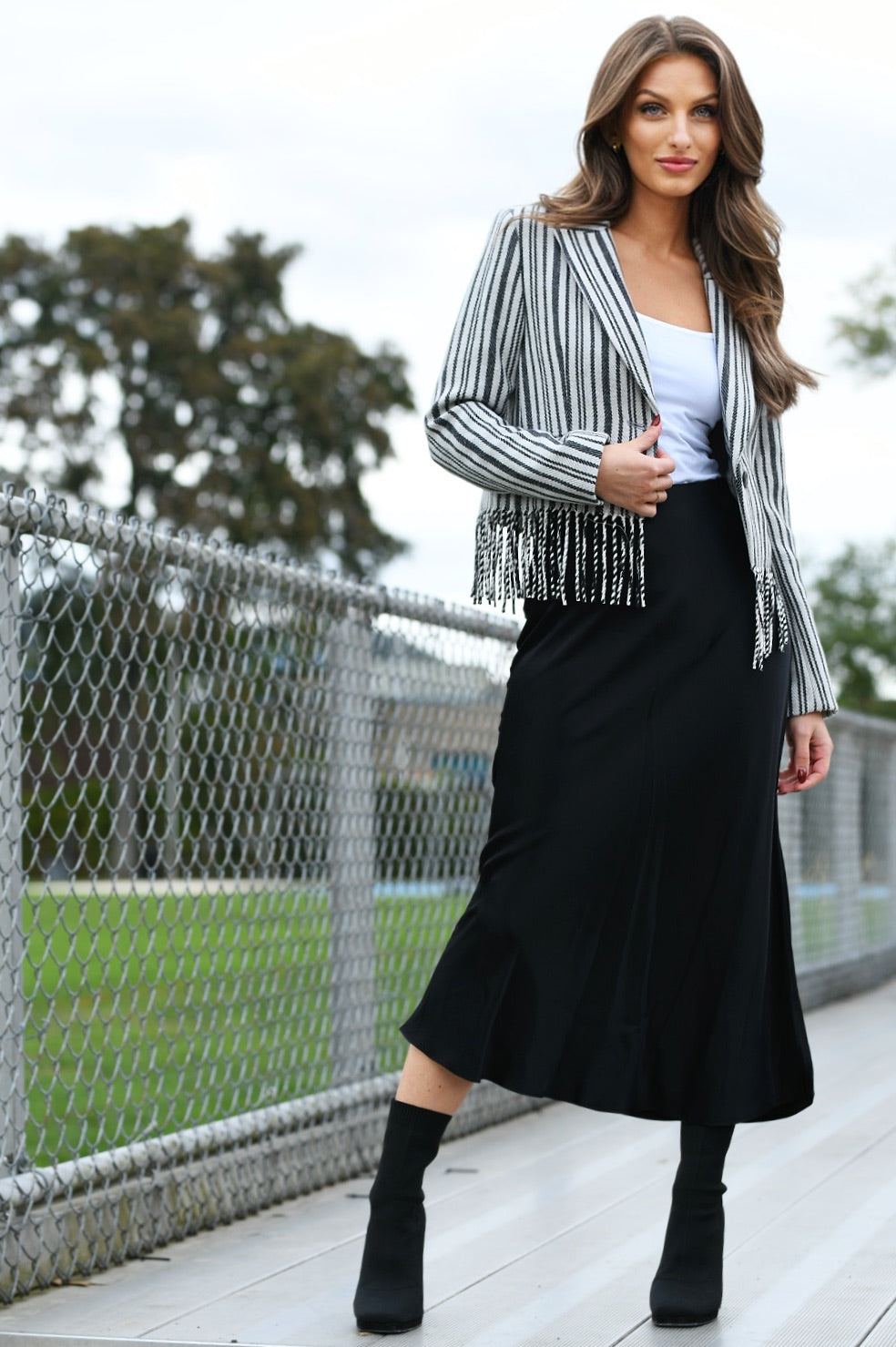 DREW LILLITH FRINGE JACKET