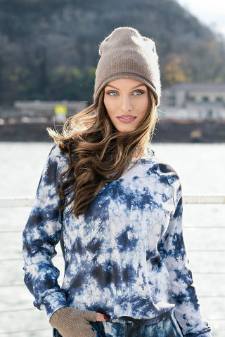 DAVID CLINE MIDNIGHT TIE DYE TOP