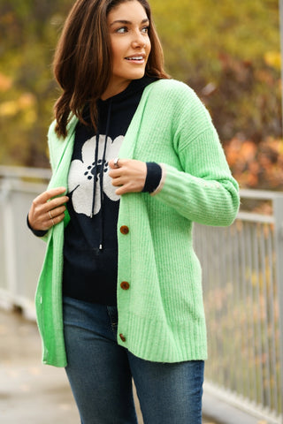 LISA TODD 'SHAKE IT UP' SPEARMINT CARDIGAN