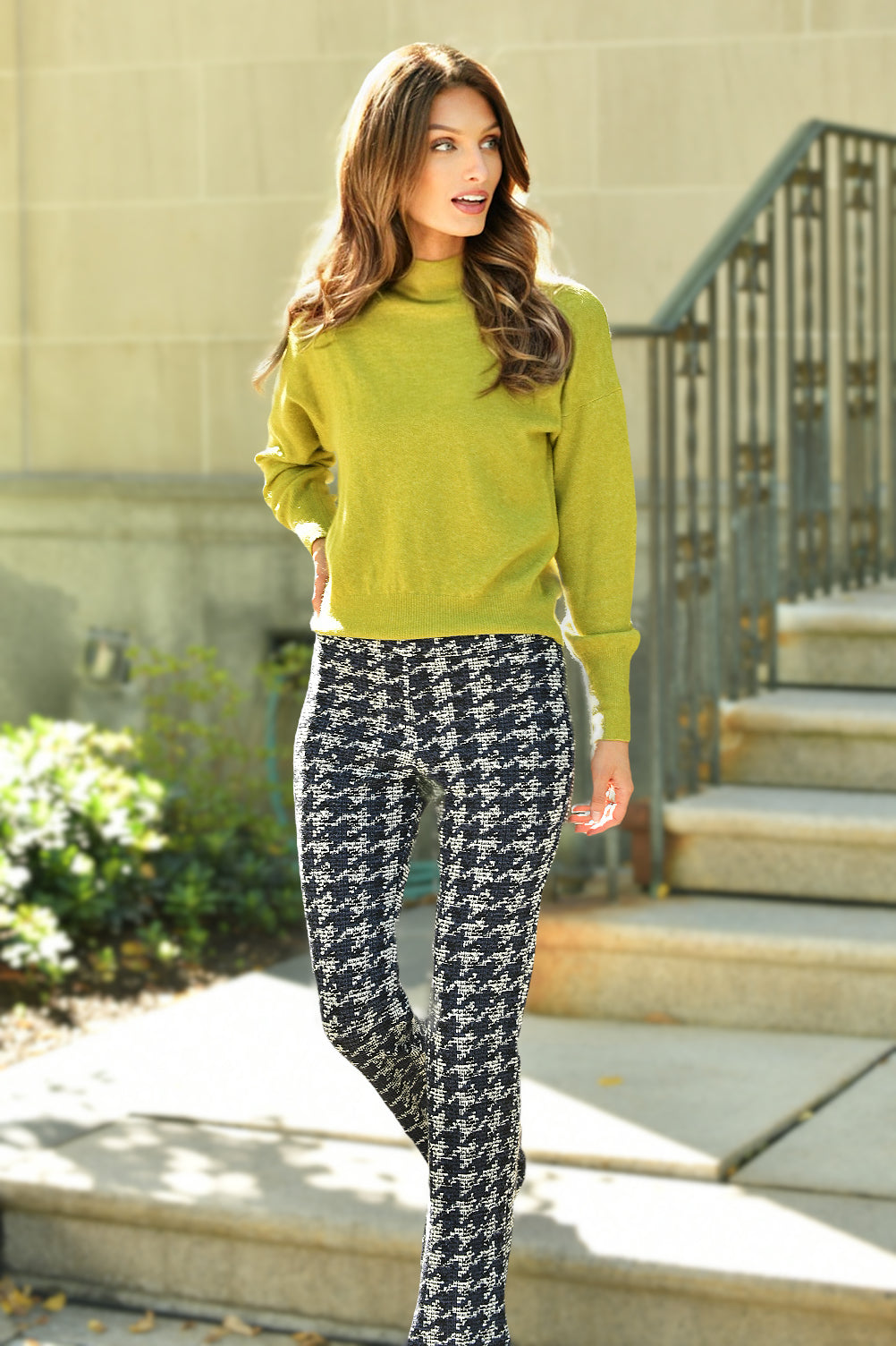 &ISLA MOCK MOSS MOCKNECK SWEATER