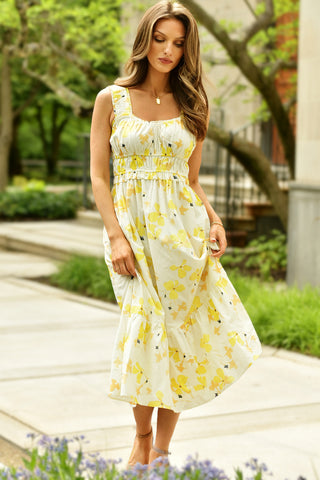 RAILS TOSSED DAFFODIL DRESS