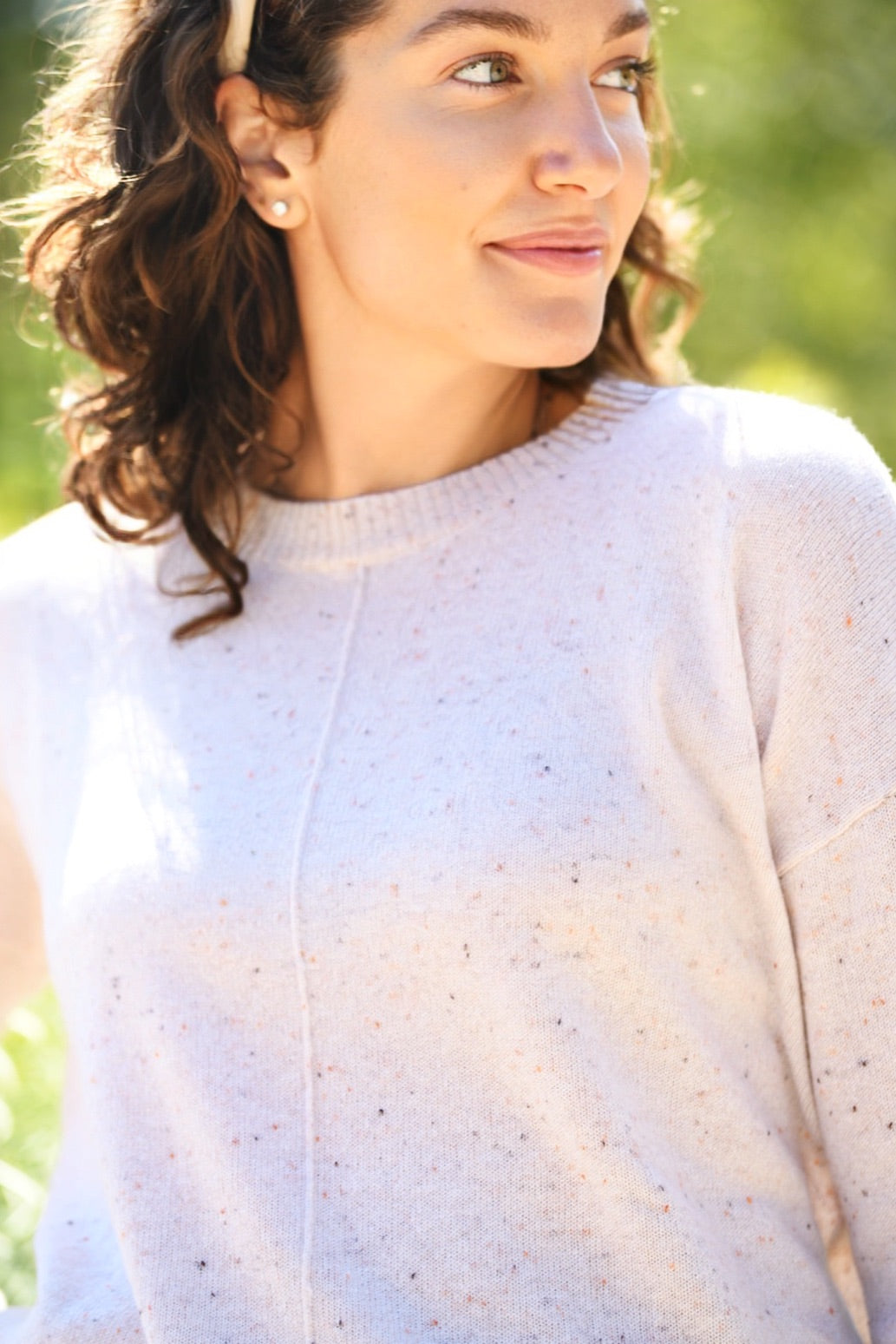 JACK & JO NOUGAT CREW NECK SWEATER