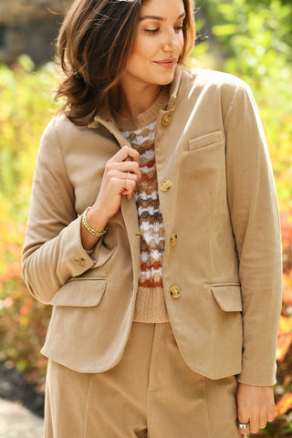 DREW JORDAN CAMEL CORDUROY JACKET