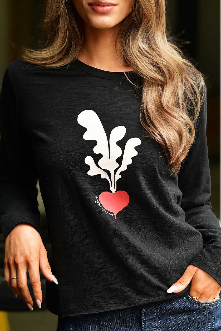 LISA TODD EVERY BEET OF MY HEART TEE