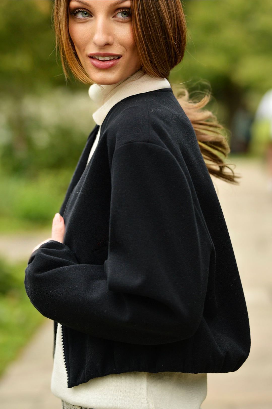 DREW VIOLETTE BLACK JACKET