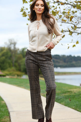 CAMBIO CROP CHECK PANT
