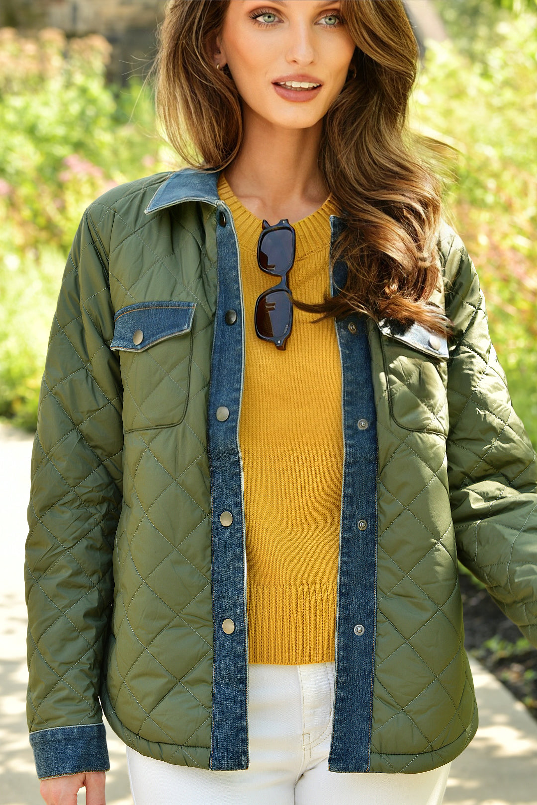J. SOCIETY MILITARY PUFFER QUILTED JACKET